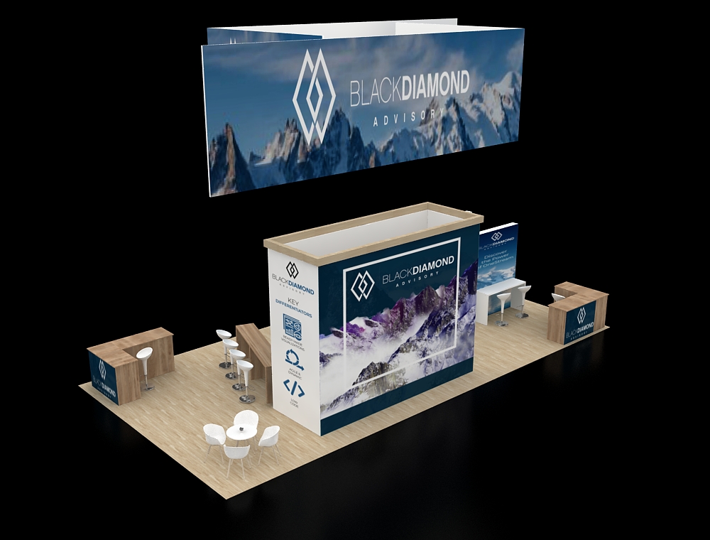20x40 custom exhibit design