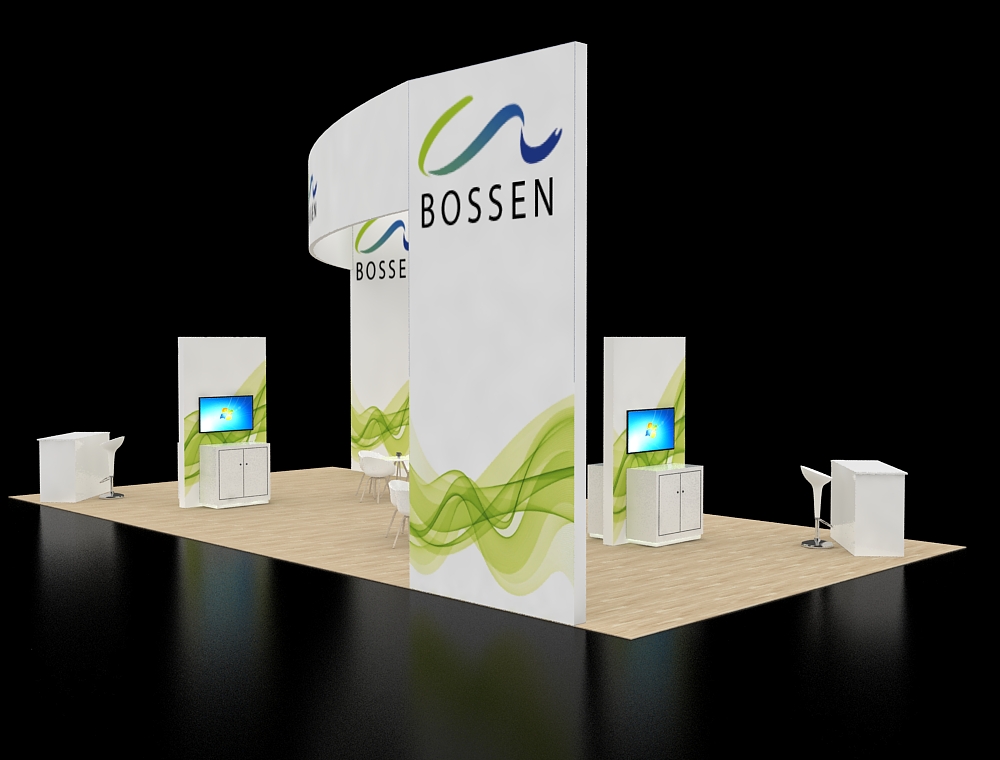 Creative 20x40 exhibition booth design ideas