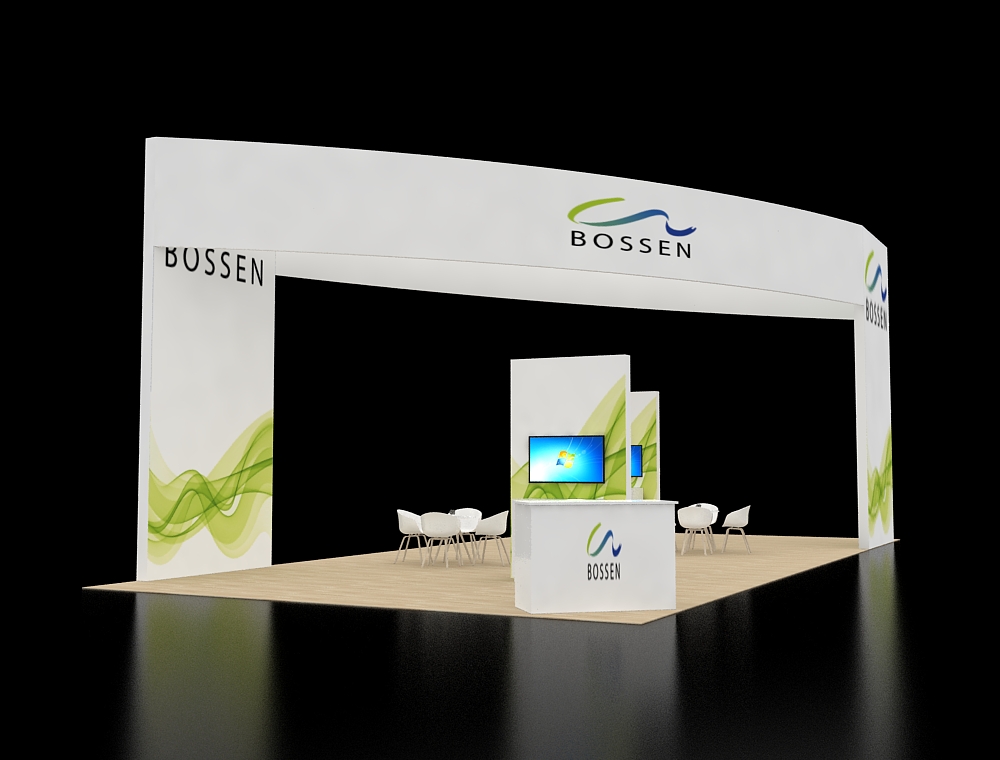 Creative 20x40 exhibition booth design ideas