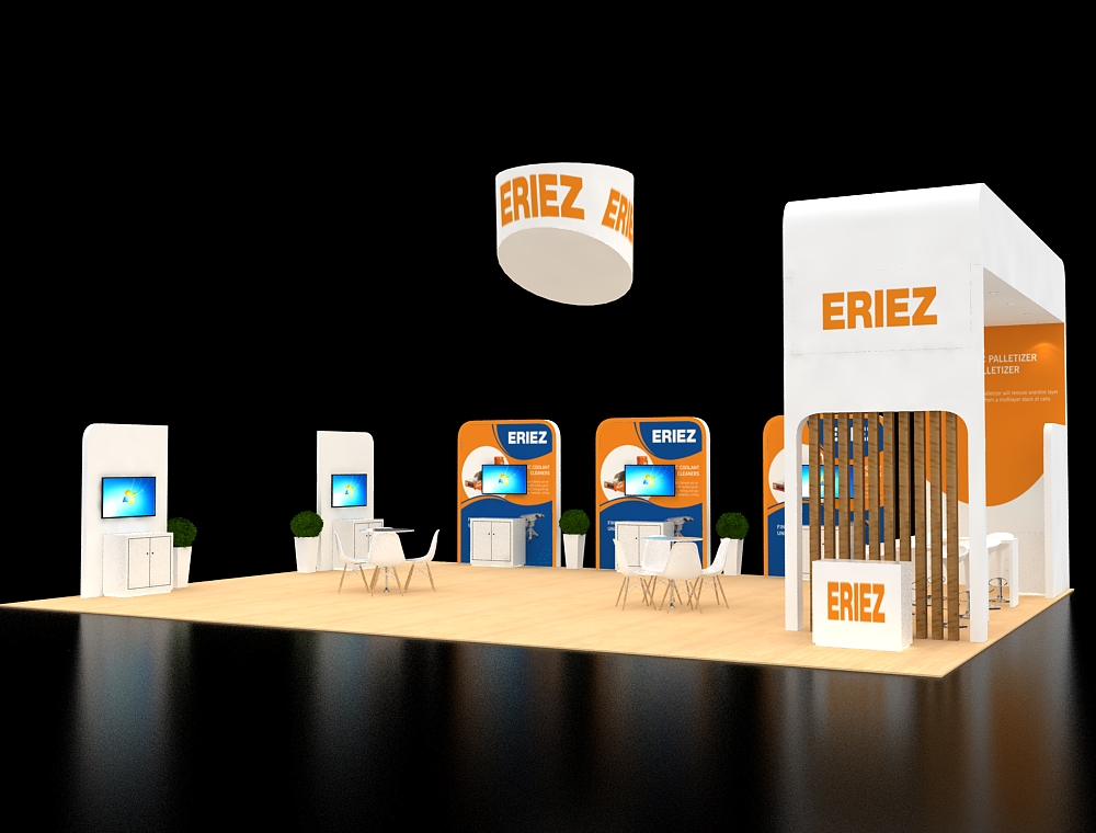 Large exhibition space with product displays