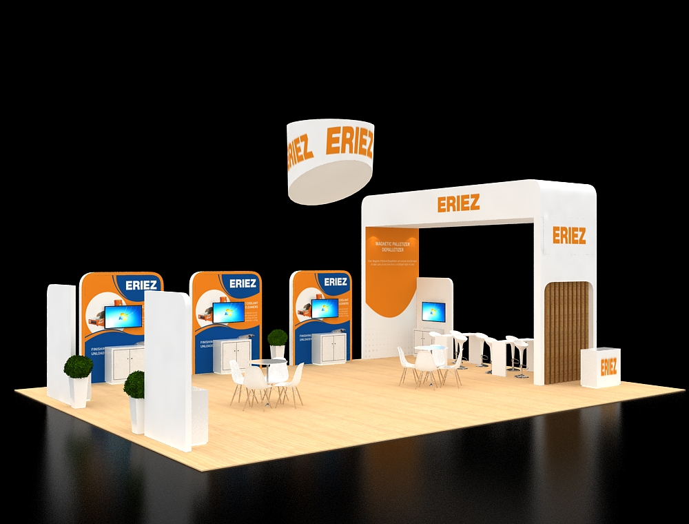 Large exhibition space with product displays