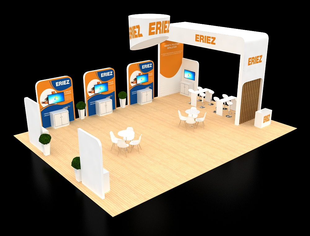 Large exhibition space with product displays
