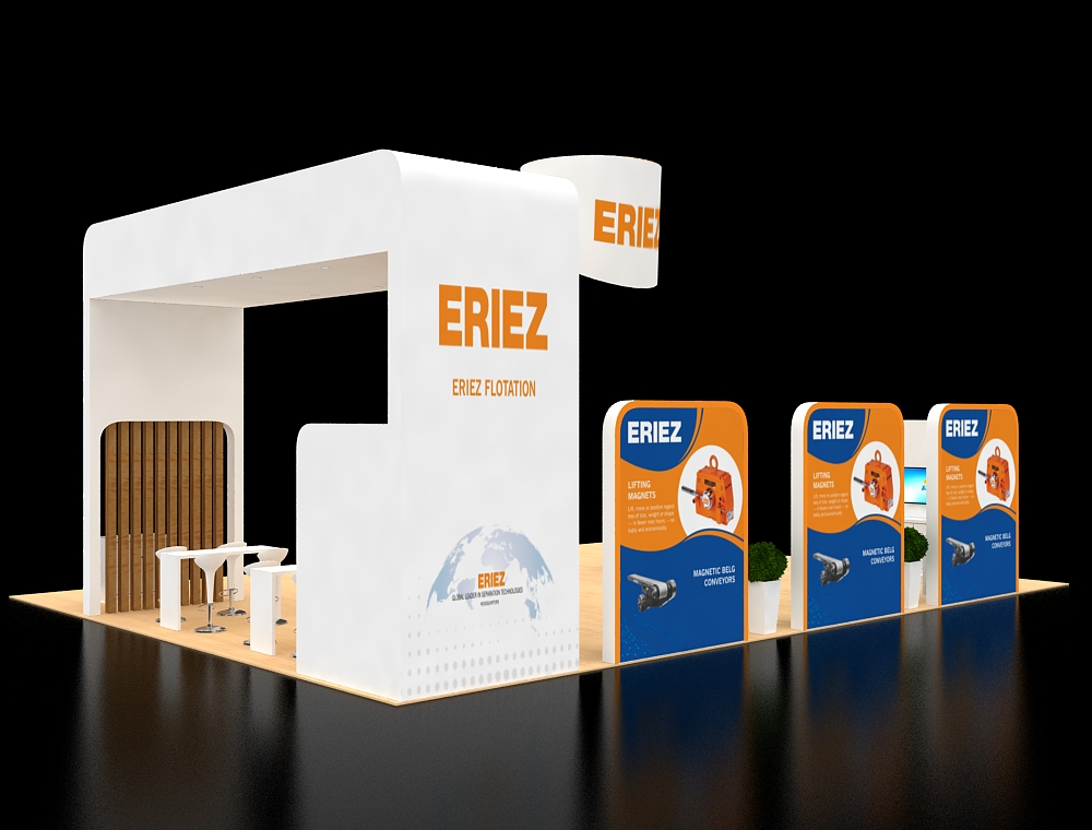 Large exhibition space with product displays
