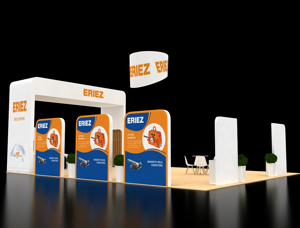 Large exhibition space with product displays