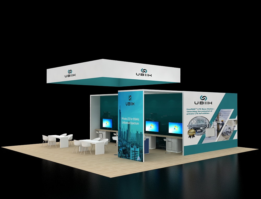 40x40 display with central demo counters