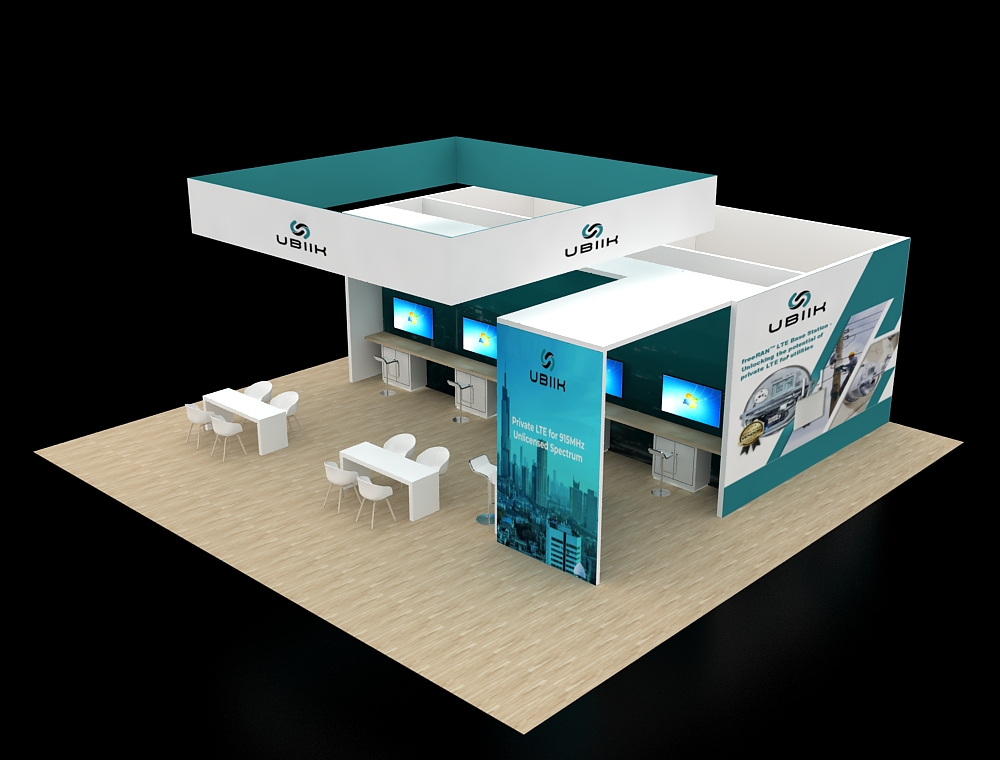 40x40 display with central demo counters