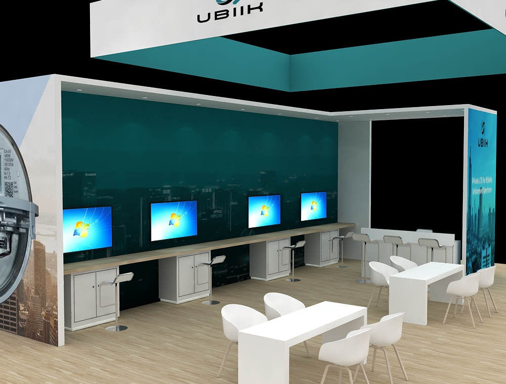 40x40 display with central demo counters