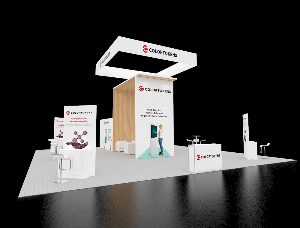 Exhibit 40x40 with dual product display units