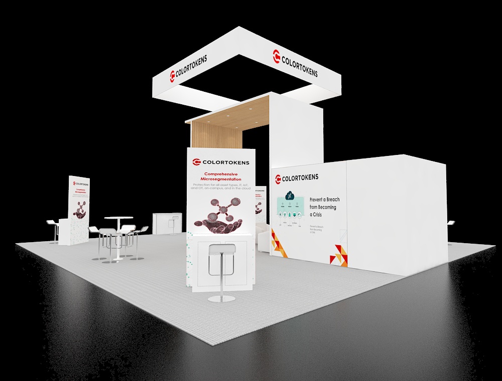 Exhibit 40x40 with dual product display units