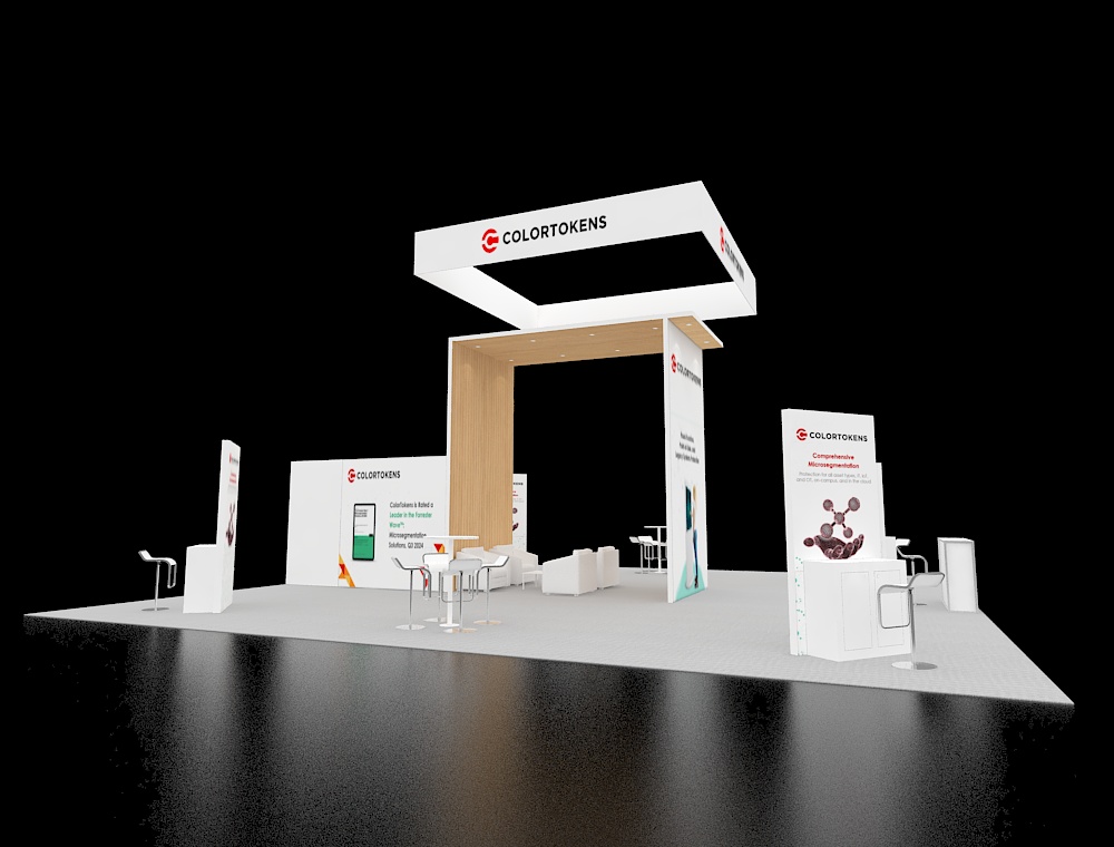 Exhibit 40x40 with dual product display units