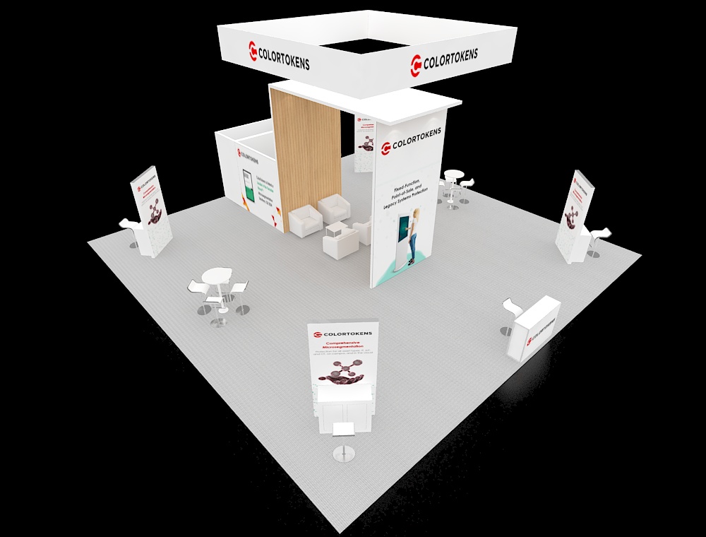 Exhibit 40x40 with dual product display units