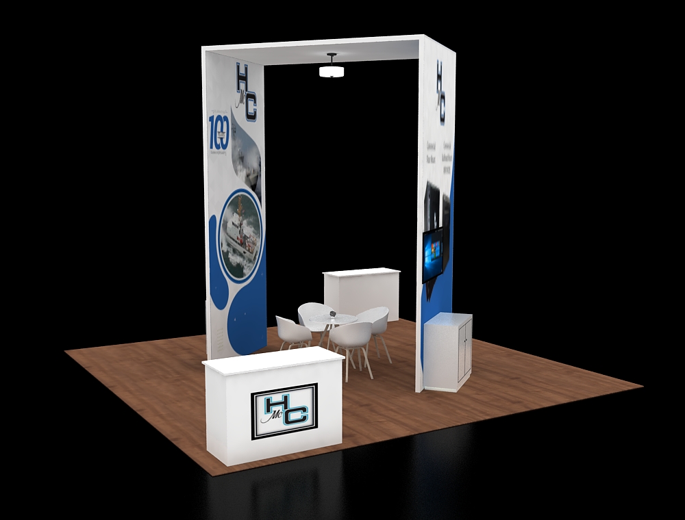 20x20 custom exhibit design