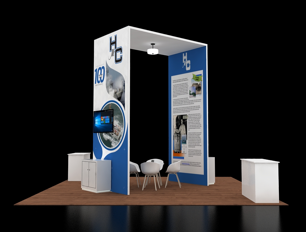 20x20 custom exhibit design