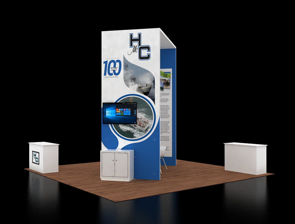 20x20 custom exhibit design