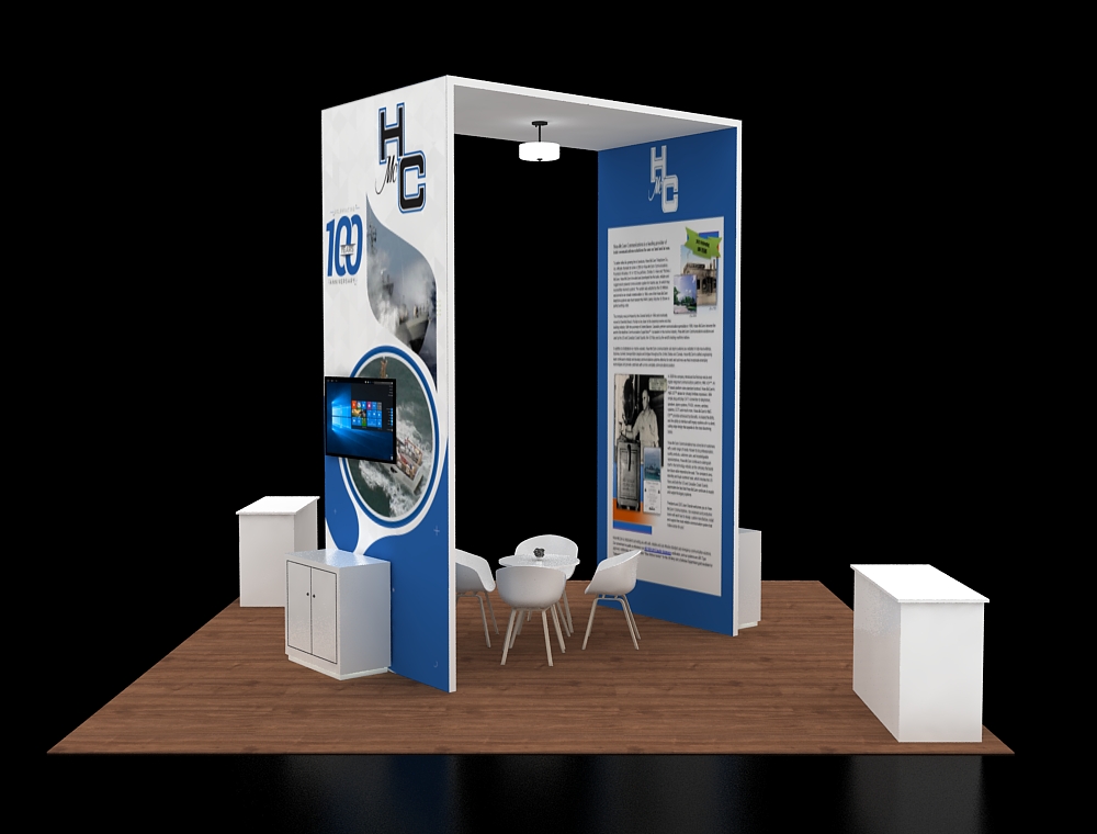 20x20 custom exhibit design