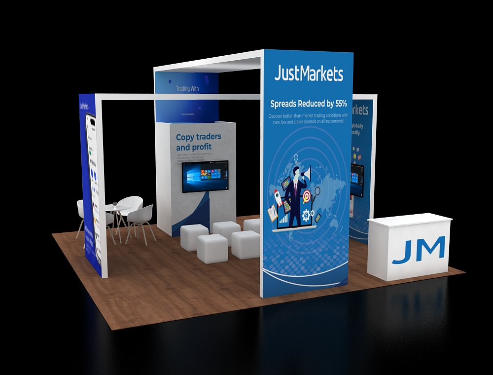 20x20 trade show booth ideas