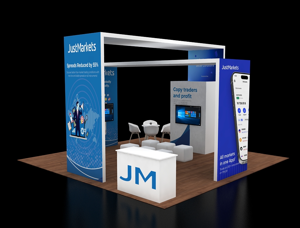 20x20 trade show booth ideas