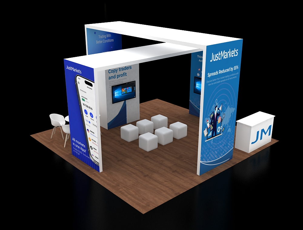 20x20 trade show booth ideas