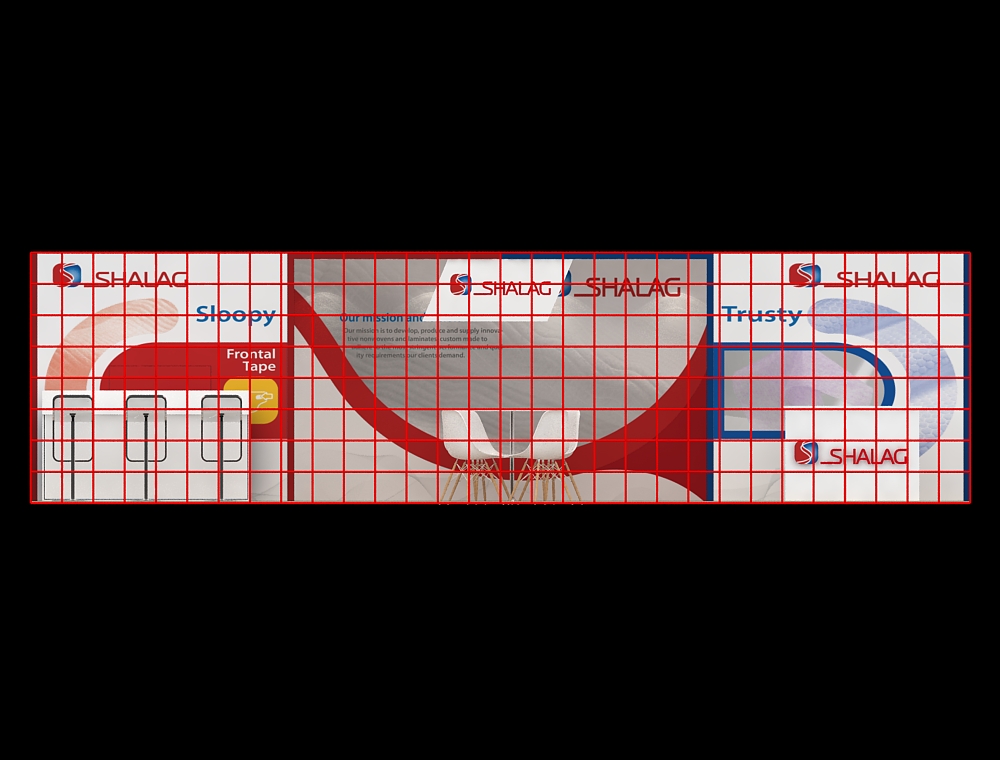 Trade fair booth 10x30 with lightbox panels