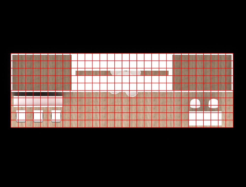 Trade fair booth 10x30 with lightbox panels