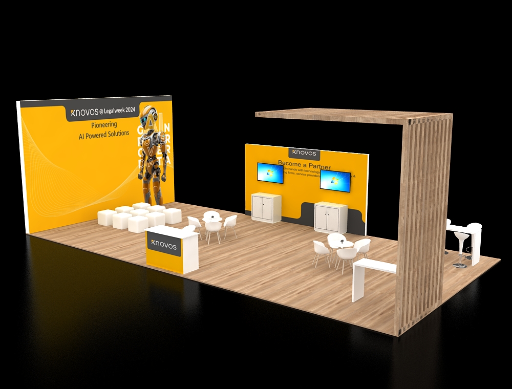 Eye-catching 20x40 exhibition booth design