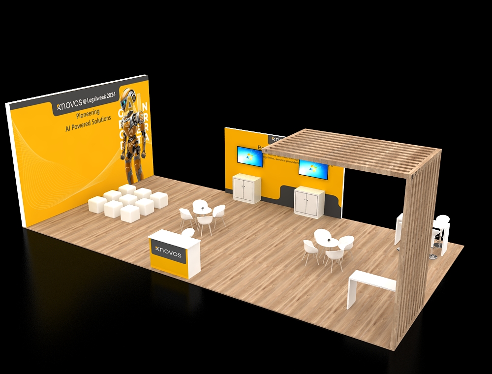 Eye-catching 20x40 exhibition booth design