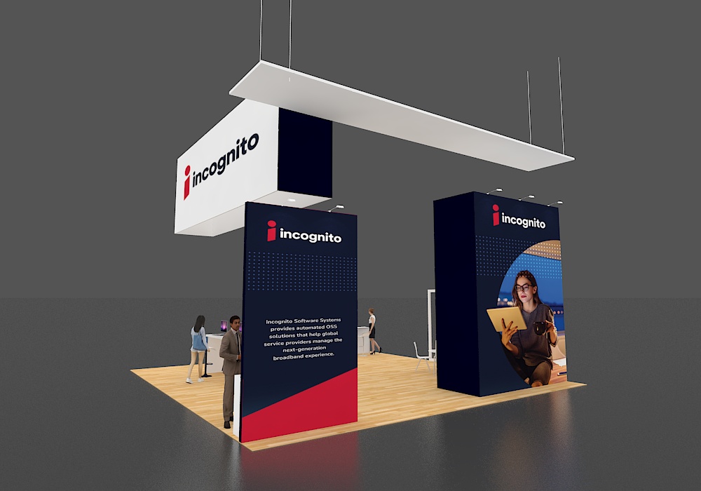 Exhibit 30x30 with dual LED product displays