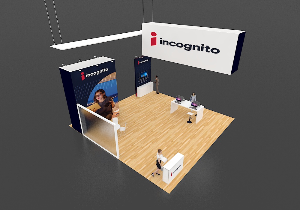 Exhibit 30x30 with dual LED product displays