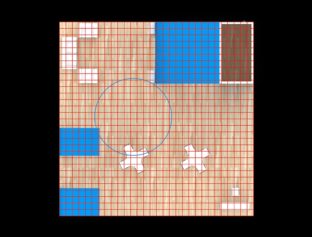 Exhibit 30x30 with corner LED product walls