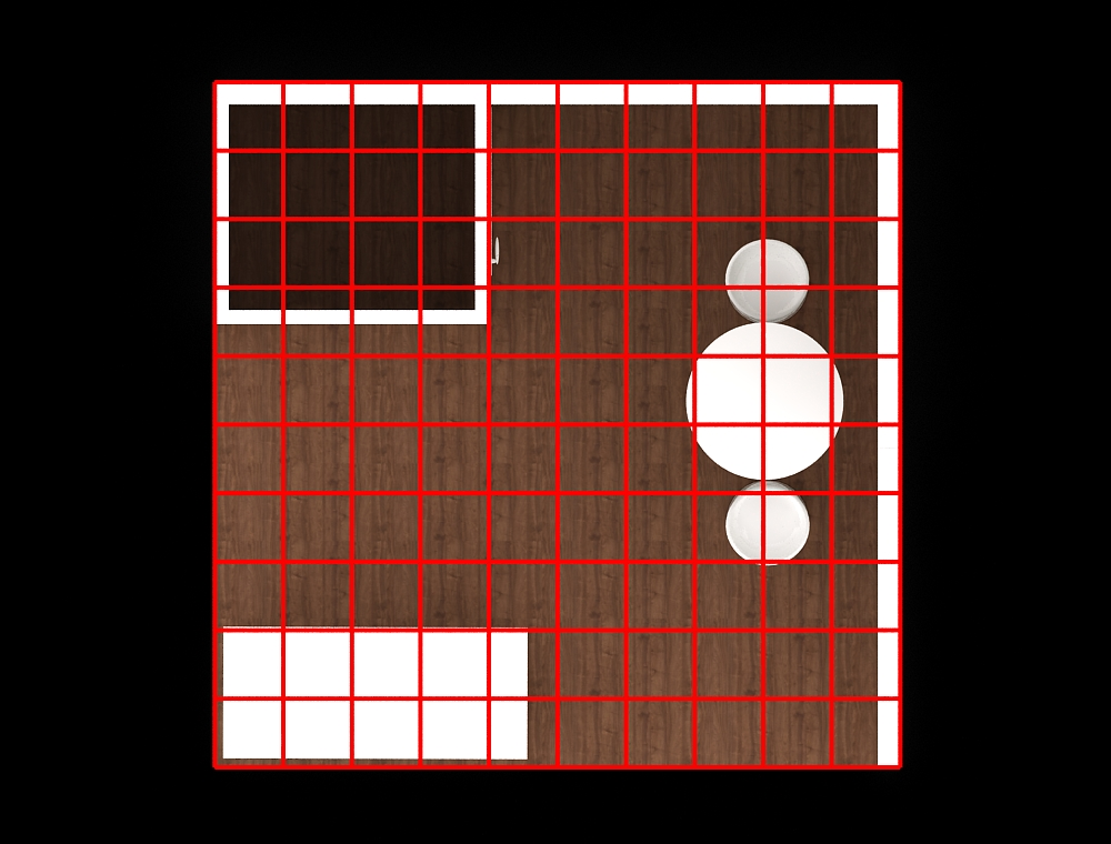Portable 10×10 exhibit booth with modular display