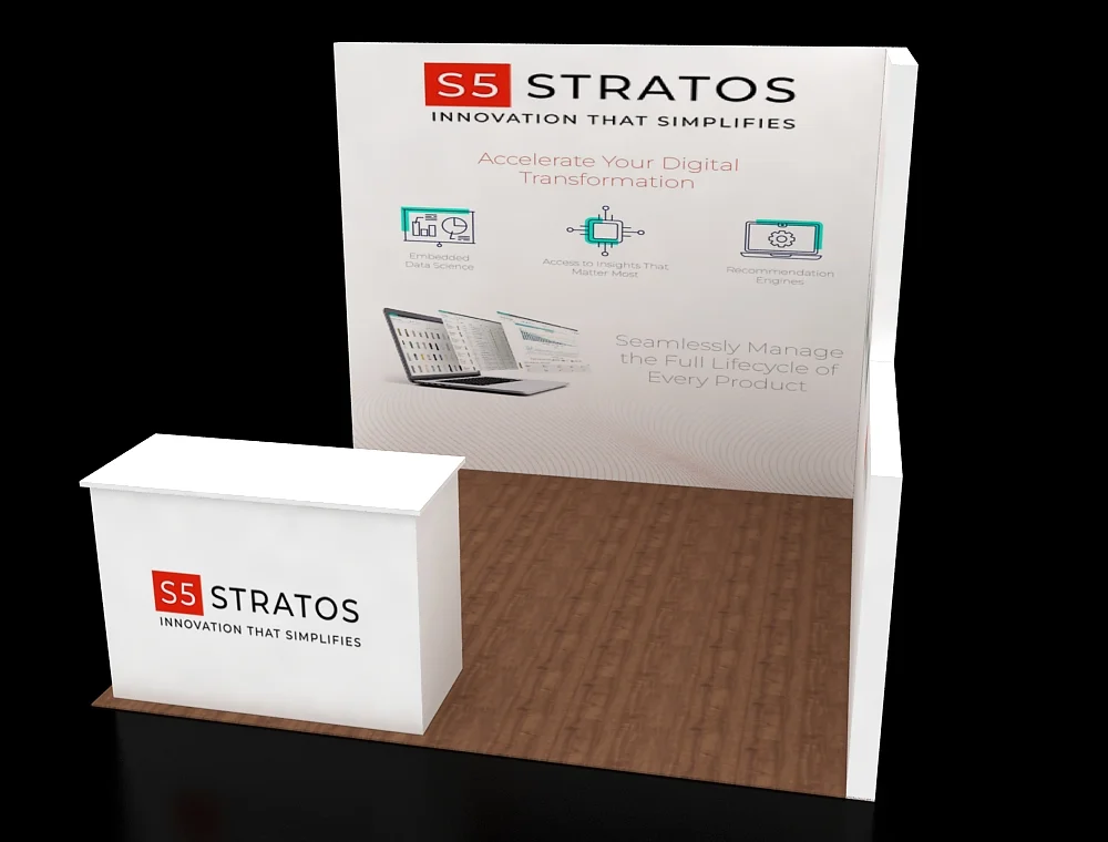 Booth 10×10 with reception counter