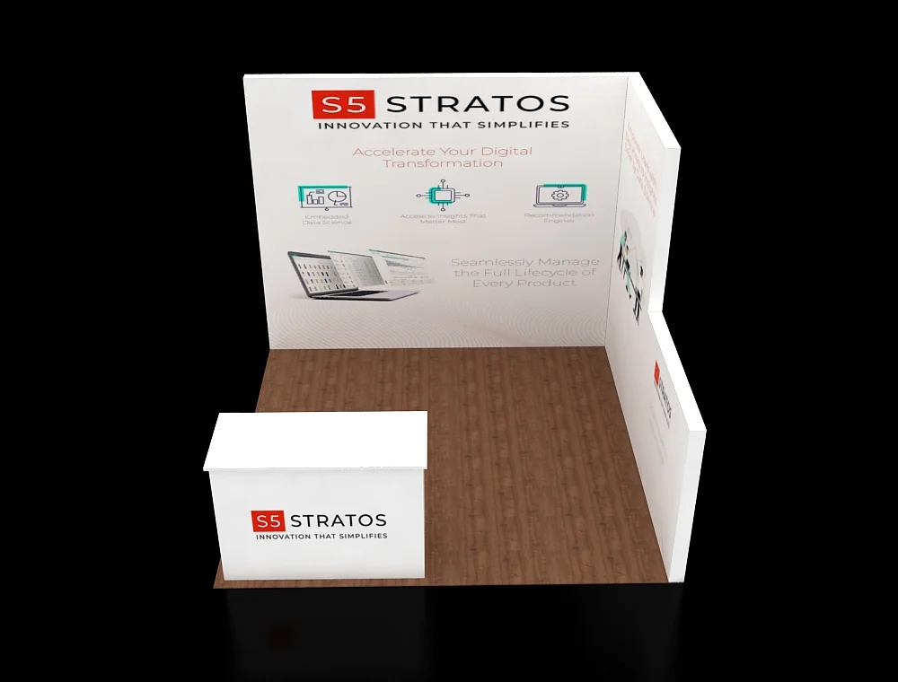 Booth 10×10 with reception counter