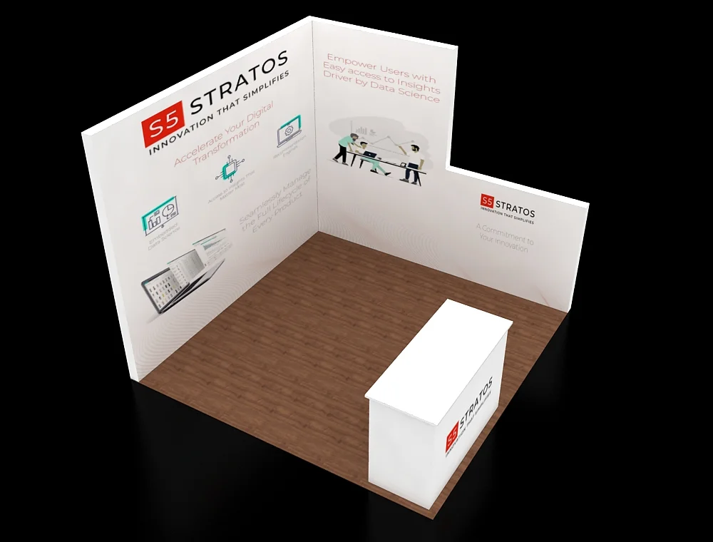 Booth 10×10 with reception counter