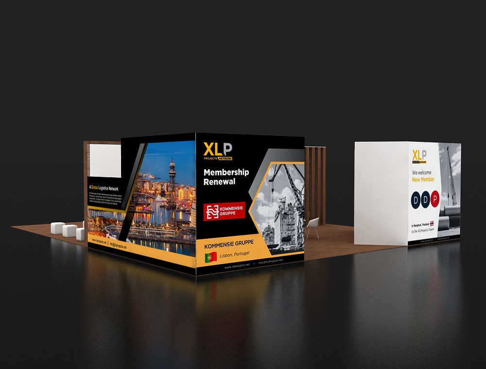 Modern 40x50 trade show booth design