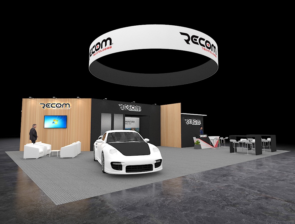 Interactive 40x50 booth with VR display