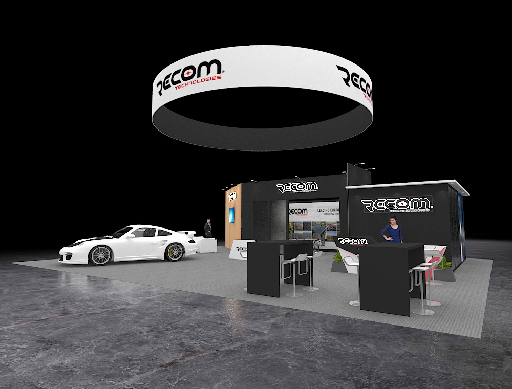 Interactive 40x50 booth with VR display