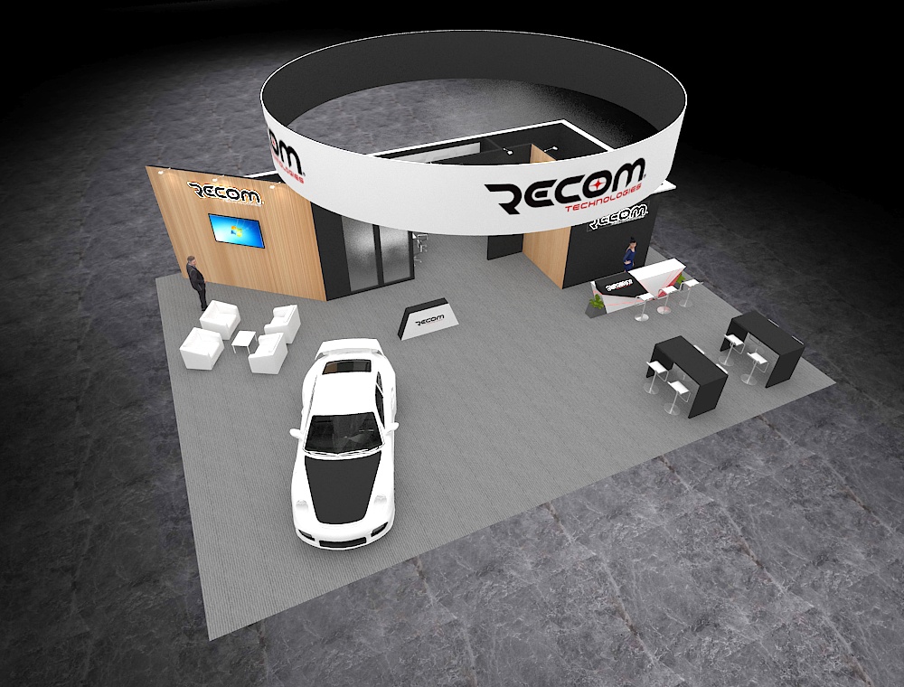 Interactive 40x50 booth with VR display