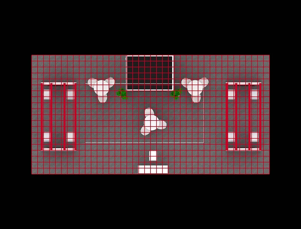 20x40 booth featuring brand promotions and graphics