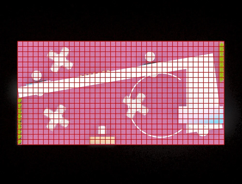 Professional 20x40 booth with interactive zones