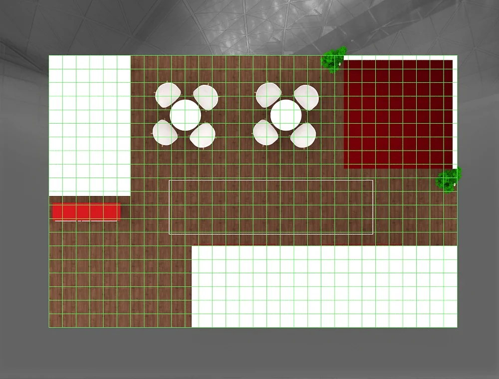20x30 display booth with branded signage