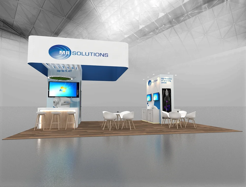 20x30 exhibit with side product walls