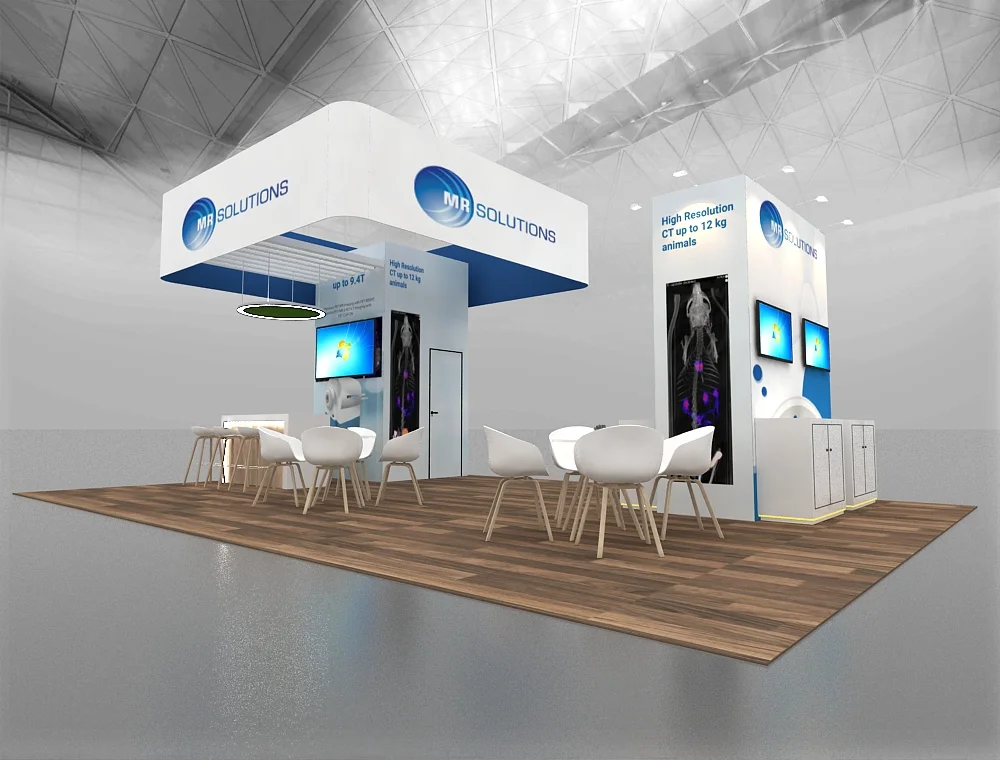 20x30 exhibit with side product walls