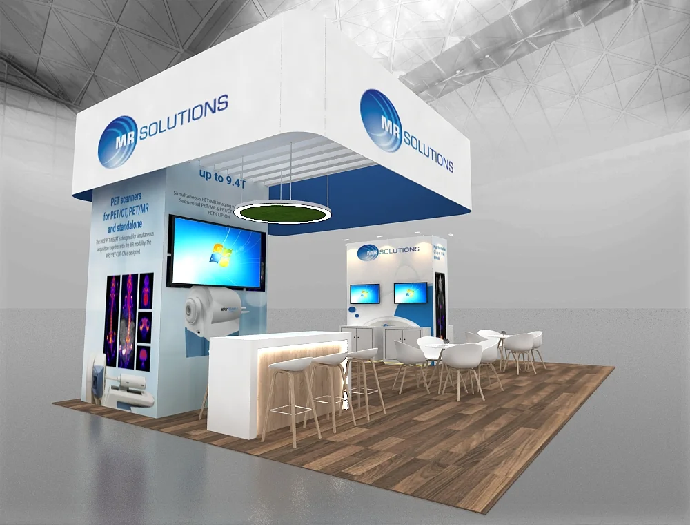 20x30 exhibit with side product walls