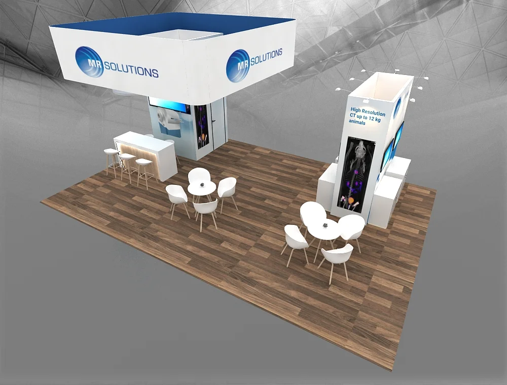 20x30 exhibit with side product walls