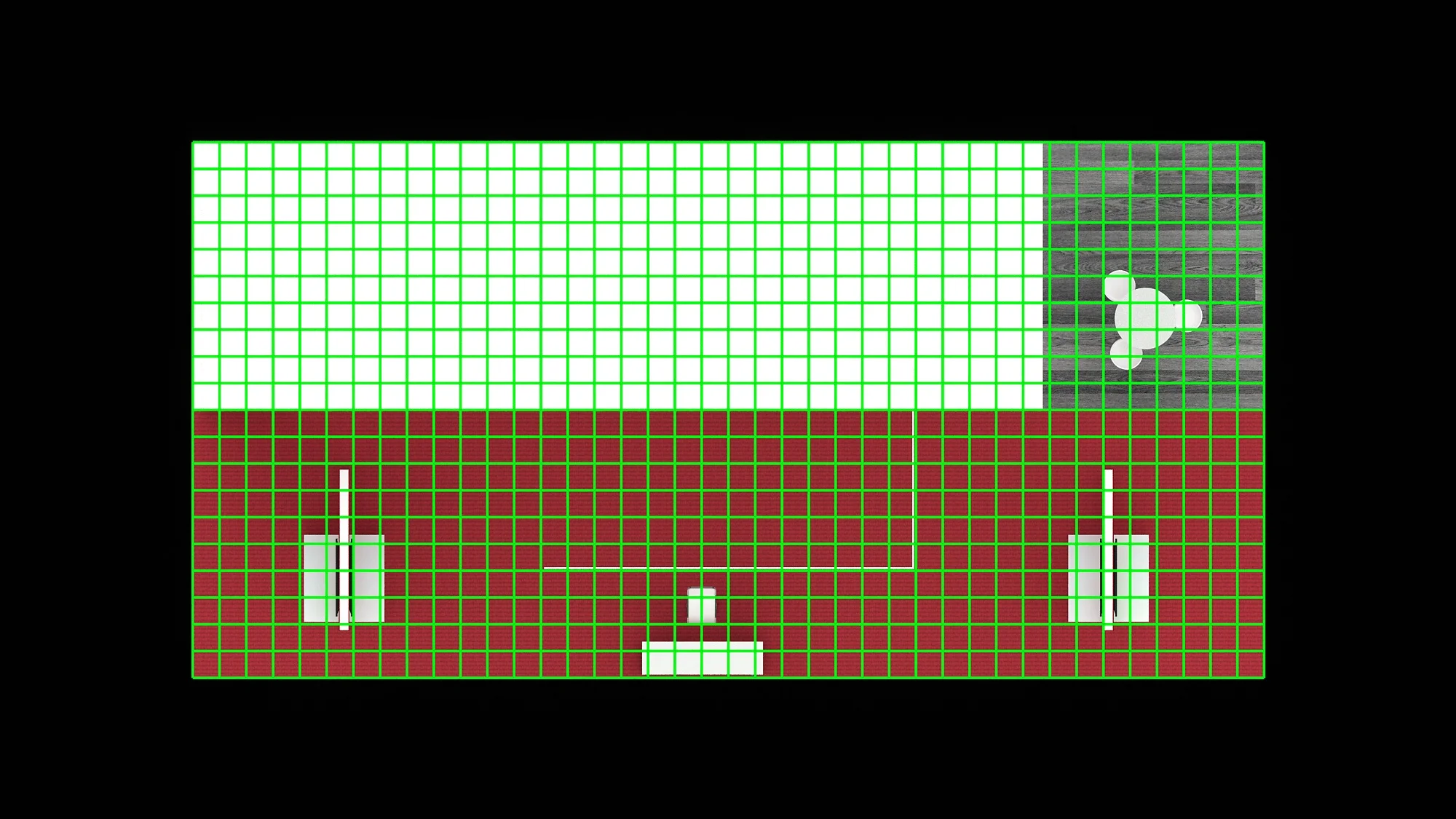 Spacious 20x40 trade show booth with reception area