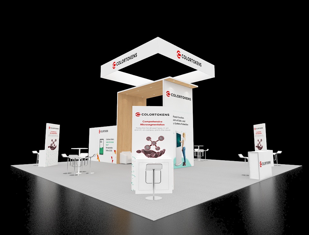 Exhibit 40x40 with dual product display units