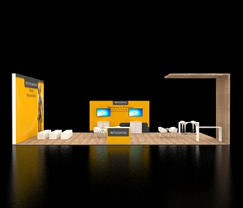 Eye-catching 20x40 exhibition booth design